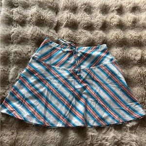 Cider A-Line Skirt with Blue and Red Stripes
